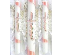 Cierge de baptême ou de communion pour enfant 400/40 mm VT-32 avecaccessoire pour personnalisation.