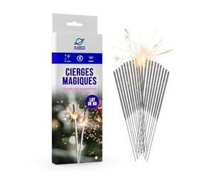 Cierge Magique 40 Secondes - Lot de 60-14/18cm, idéal pour Décoration de Gateaux, Bougie anniversaire étincelante Accessoire mariage - Catégorie F1 - PLANETE FUMIGENE®