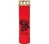 Cierge rouge 170h ( couvercle or ) - Labrador