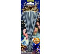 Cierges magiques - blister de 20 pièces - longueur 17 cm - longueur utile 8 cm - durée unitaire 45 secondes