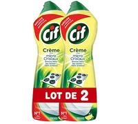 CIF Crème À Récurer Nettoyant Multi Surfaces Citron 750ml (Lot de 2)
