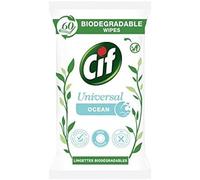 CIF - Lingettes Nettoyantes Biodégrables Océan X60 - le Lot De 4