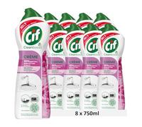 Cif Lot de 8 nettoyants crème à récurer, fleurs de printemps (750 ml) (8 x 750 ml))