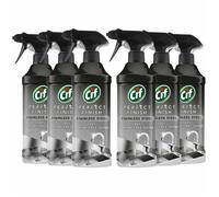 Cif Perfect Finish Shine Spray Stainless Steel Streak Free 6 Pack of 435ml