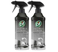 Cif Perfect Finish Stainless Steel Streak-Free Shine Spray 2 Packs of 435ml