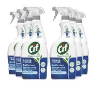 Cif Power & Shine 100% Limescale removal Bathroom Spray, 6 Pack of 700ml