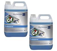 Cif Pro Formula Lot de 2 bidons de nettoyant pour vitres 5 l