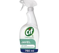 CIF - Spray nettoyant Multi-usages avec javel - enlève 100% des taches tenaces - action blanchissante - 750ml