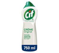 CIF - Spray Nettoyant Puissant Cleanboost, Crème à Récurer Naturelle Efficace (750 mL) - Le Lot De 4