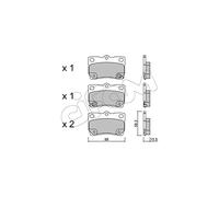 Cifam Sash 761/Plaquette de frein
