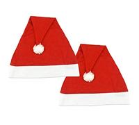 Ciffre 2 pièces dans Un Ensemble Bonnet de Père Noël Chapeau Nicolaus Santa Rouge
