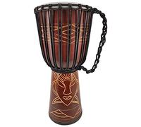 Ciffre 20cm Djembe Bongo Drum Tambour pour Les Petits Enfants Artisanat Afrique Sculpture (Petits Enfants 2-3 Ans)