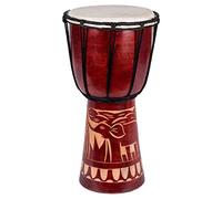 Ciffre 70cm Large Djembe Drum Bongo Drum Elephant Brown Fair Trade Top Sound