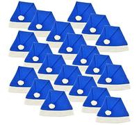 Ciffre 72 pièces dans un ensemble chapeau de Noël bonnet de Noel chapeau d'hiver chapeaux Père Noël bleu