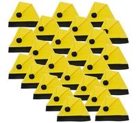 Ciffre Ensemble de 24 Chapeaux de Noël et Père Noël - Chapeaux d'Hiver Jaune et Blanc