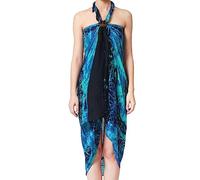 Ciffre Sarong paréo paréo Serviette de Plage Serviette enveloppante Turquoise Celtique + Boucle