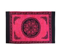Ciffre Sarong Pareo Tenture Couverture Serviette Décoration Murale Celtic Pink Cercle Celtique