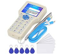 CIFY Lecteur RFID 125 kHz 13,56 MHz - Identifiant IC HID UID Fob Copieur, Lecteur NFC, duplicateur de Cartes RFID 10 fréquences - Décodeur de Carte cryptée - avec 10 Cartes clés réinscriptibles