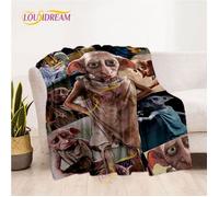 CIG-67 Couverture douce et lavable Harry Potter élément magique couverture chaude en flanelle pour canapé- Taille:100x130cm