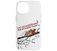 Cigale drôle, cigale, cigale rétro rouge vintage Coque pour iPhone 14