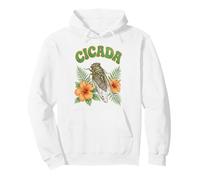 Cigale Florale Groovy Aquarelle Boho Cigale Sweat à Capuche