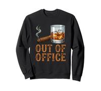 Cigar Bourbon Absent du Bureau, Je Serai dans Le Jardin, Les Hommes Sweatshirt