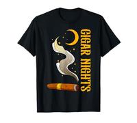 Cigar Nights Moonlight Smoke Scène T-Shirt