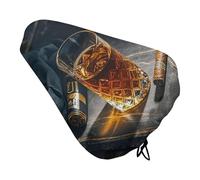 Cigar & Whiskey Housse de siège de vélo imperméable avec cordon de serrage pour la pluie, la neige, la poussière pour vélo de ville, montagne, vélo de route