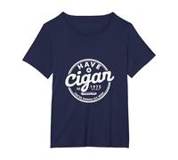 Cigare Have a Cigare T-Shirt, Femme Grandes Tailles, Bleu Marine, 2X
