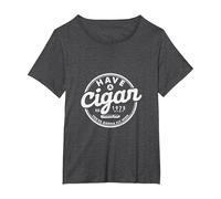 Cigare Have a Cigare T-Shirt, Femme Grandes Tailles, Chiné Foncé, 2X