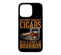 Cigares de prévision du W nd avec Une Chance d'amateur de cigares Bourbon Coque pour iPhone 15 Pro Max