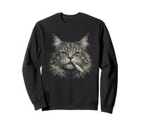 Cigarette drôle avec Un Chat du Maine Sweatshirt