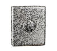 Cigarette En Métal, Boîte À Cigarettes Pouvant Contenir 20 Cigarettes, Cigarette Case Avec Fermeture À Ressort, Étui À Cigarettes Rétro En Métal, Boîte À Cigarettes Pour Hommes, Boite Cigarette