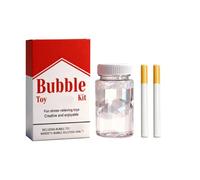 Cigarettes à Bulles factices, Mini-Jouet à Bulles, Machine à Bulles, Solution à Bulles, Cadeau Anti-Stress Original pour fêtes, Anniversaires et Festivals