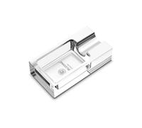 CIGARLOONG Cendrier à Cigares en Verre Cristal, Élégant Porte-Cigare Cendrier Verre Transparent pour Extérieur, Terrasse, Maison, Bureau (Blanc)