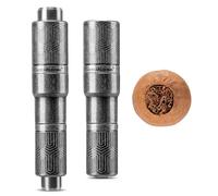 CIGARLOONG Perforatrice à cigare, taille double lame, coupe-cigare, ouvre-trou tranchant pour toutes les tailles de cigares (argenté)