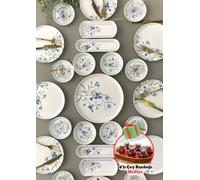 Çiğdem Blue Model 12 Kişilik 21 Parça Kahvaltı Takımı Kahvaltı Seti