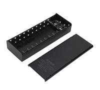 cigemay Banque d'alimentation, Boîtier de Batterie Amovible Universel 20x18650, Coque de Banque d'alimentation, Grande Capacité, Facile à Transporter et à Ranger, pour Téléphones Portables,(Le Noir)