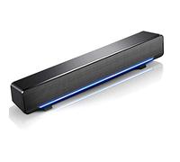 cigemay Barre de Son stéréo 3D Portable, USB Dsp Filaire Bass Surround avec Prise Audio 3,5 mm pour Mobile/Tablette/projecteur/Home cinéma/bar/MP3/MP4 (Noir)