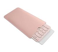cigemay Étui à Clavier pour K380, Sac de Protection Portable et Anti-poussière, Simili Cuir Mince (Rose)