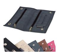 Ciggy Jumper Sac à tabac Pochettes à tabac à rouler en cuir souple avec compartiments pratiques pour : filtres, papiers à rouler de illes et plus légers (1.) Bleu Singel)