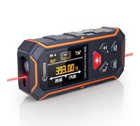 CIGMAN Télémètre Laser bilatéral 120M, Appareil de Mesure de Distance de Niveau à Bulle numérique et Affichage numérique à rétroéclairage IPS, M/in/Ft, mesures de Pythagore/Distance/Zone/Volume