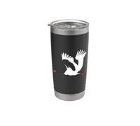 Cigogne à bec de selle Gobelet isotherme en acier inoxydable double paroi