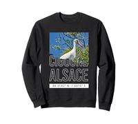Cigogne Alsace Idée-Cadeau Alsacien Alsacienne Sweatshirt