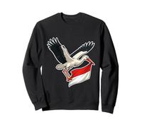 Cigogne Alsace Rot un Wiss - Fierté Identité Alsacienne Sweatshirt