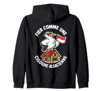Cigogne Alsacien Homme - Alsace Fier Maison Colombage Wiss Sweat à Capuche