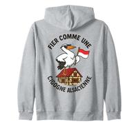 Cigogne Alsacien Homme - Alsace Fier Maison Colombage Wiss Sweat à Capuche
