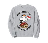 Cigogne Alsacien Homme - Alsace Fier Maison Colombage Wiss Sweatshirt