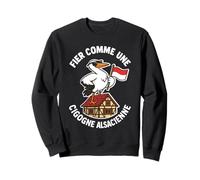 Cigogne Alsacien Homme - Alsace Fier Maison Colombage Wiss Sweatshirt