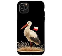 Cigogne Amusante aux Couleurs polonaises pour garçons et Filles Coque pour iPhone 11 Pro Max